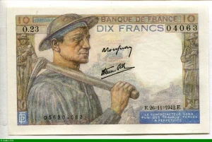 10 FRANCS MINEUR - type 1941