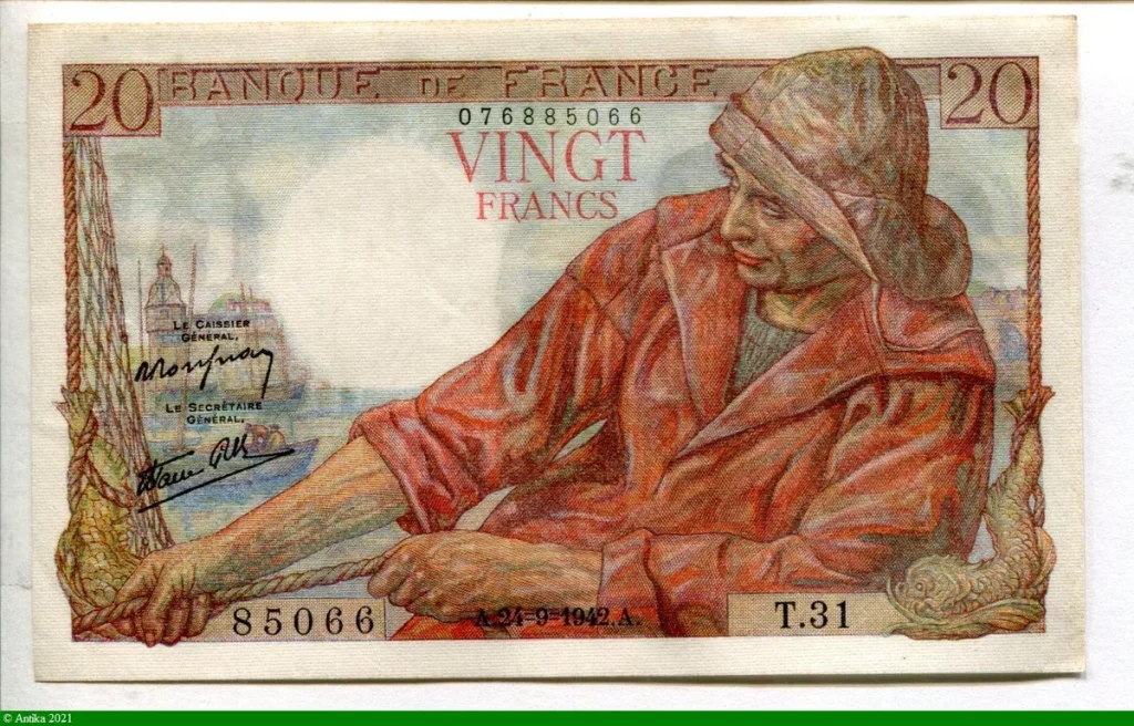 20 FRANCS PECHEUR - Type 1942