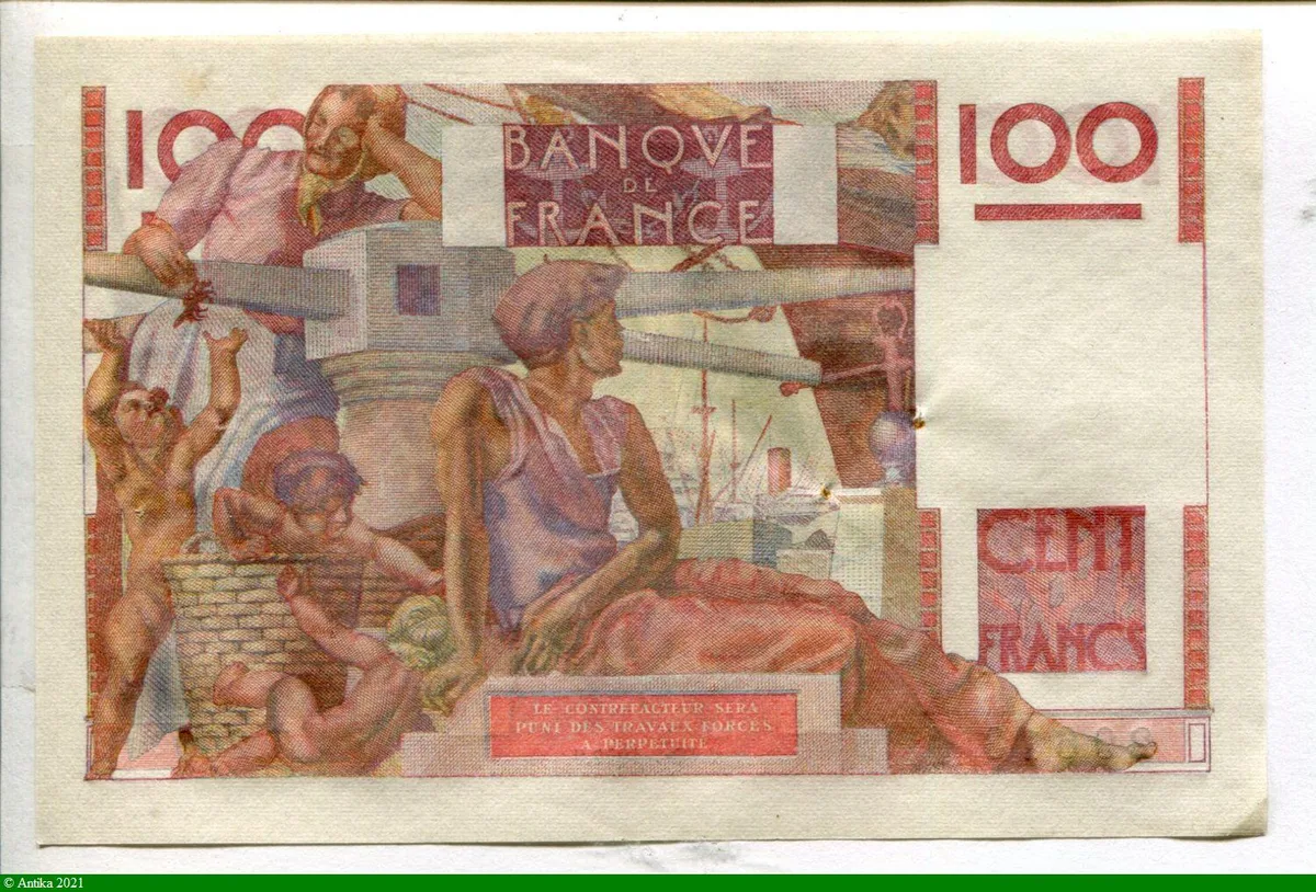 100 FRANCS JEUNE PAYSAN - Type 1945