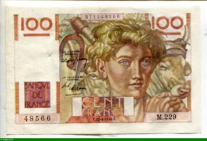 100 FRANCS JEUNE PAYSAN - Type 1945