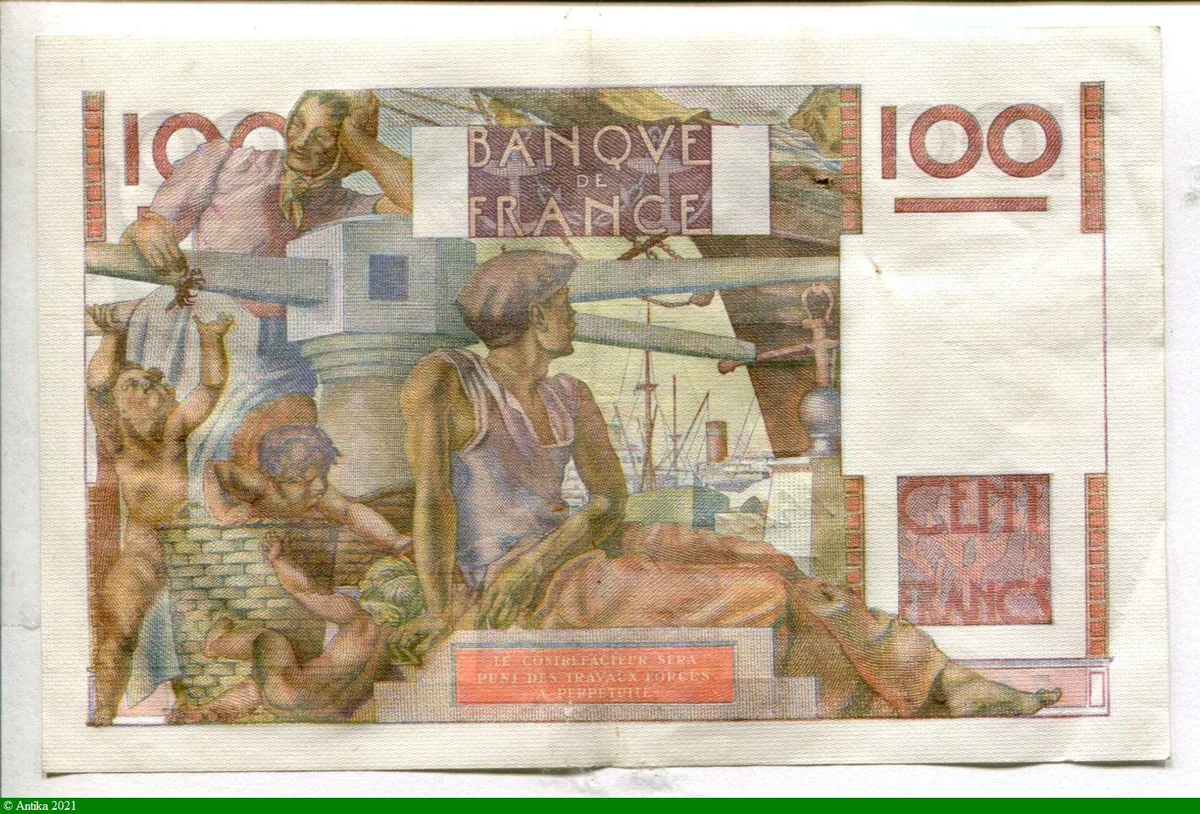 100 FRANCS JEUNE PAYSAN - Type 1945