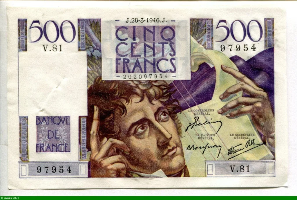 500 FRANCS CHATEAUBRIAND - Type 1945