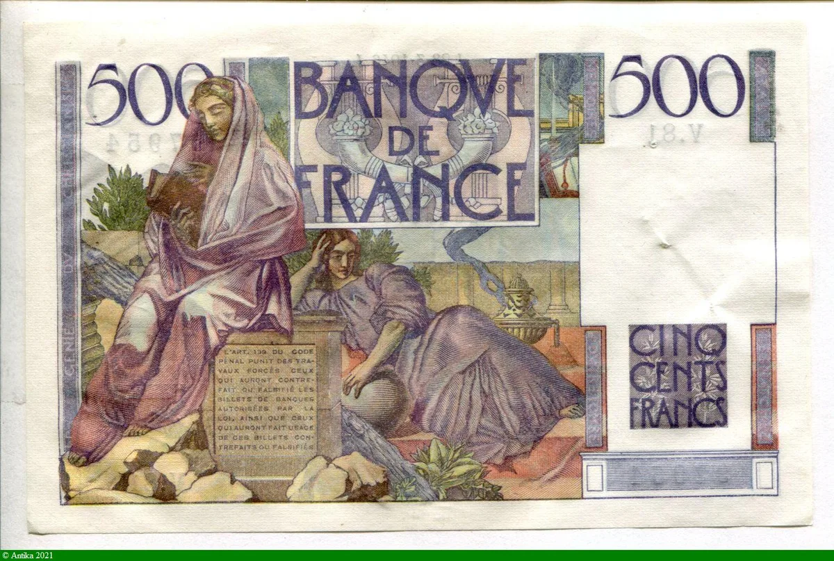 500 FRANCS CHATEAUBRIAND - Type 1945