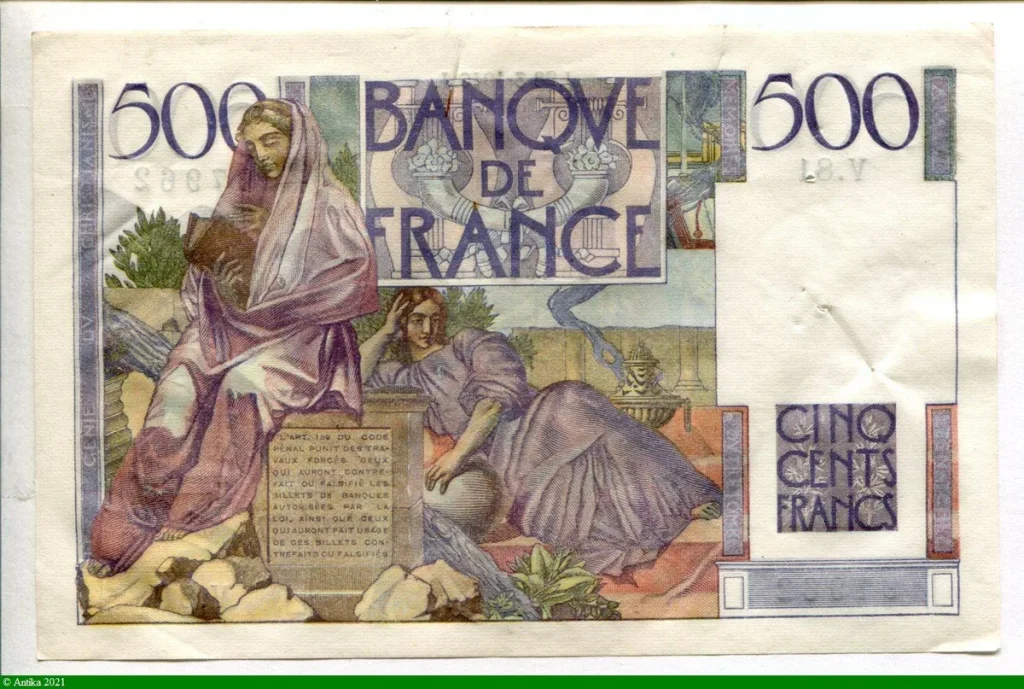 500 FRANCS CHATEAUBRIAND - Type 1945
