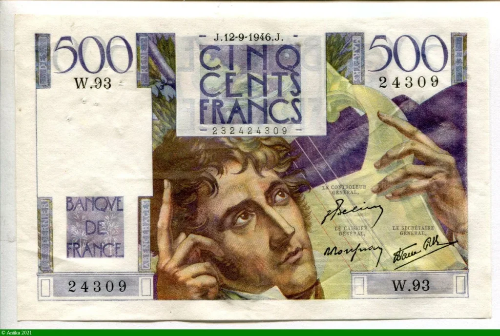 500 FRANCS CHATEAUBRIAND - Type 1945