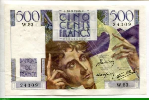 500 FRANCS CHATEAUBRIAND - Type 1945