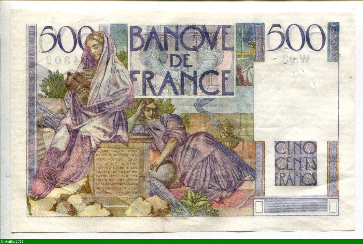 500 FRANCS CHATEAUBRIAND - Type 1945