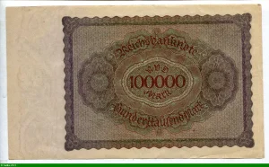 100 000 Mark Portrait Merchant Gisze * *