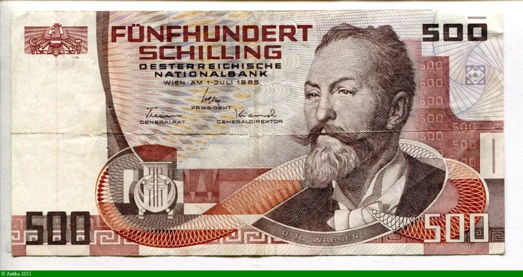 500 Schilling Otto Wagner