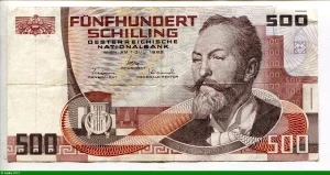 500 Schilling Otto Wagner