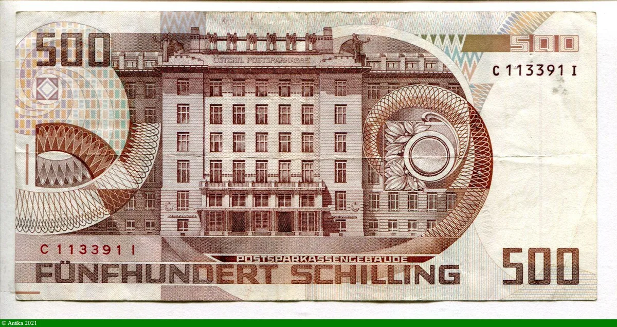 500 Schilling Otto Wagner