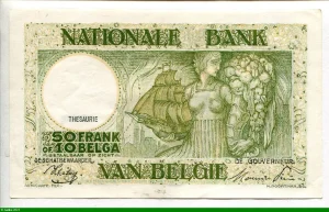 50 Francs-10 Belgas Paysanne portant du Blé * * * * *