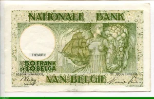 50 Francs-10 Belgas Paysanne portant du Blé * * * *