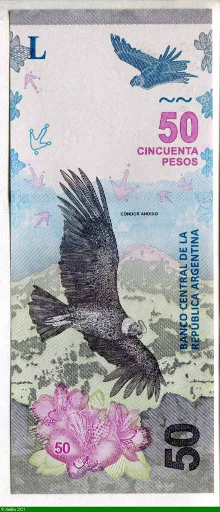 50 Pesos Condor & Montagne * * * Format Vertical