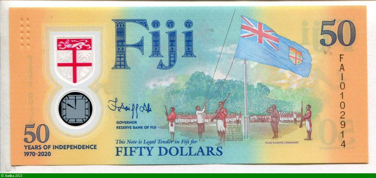 50 Dollars 50 ans de l'indépendance (1970-2020) Polymère * Superbe Billet