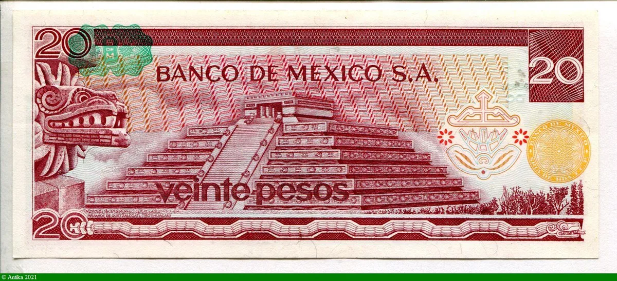 20 Pesos José Morales y Pavon * *