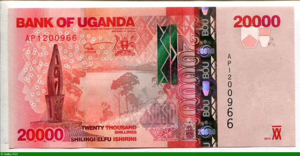 20 000 Shillings Paysage & Buffles