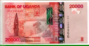 20 000 Shillings Paysage & Buffles