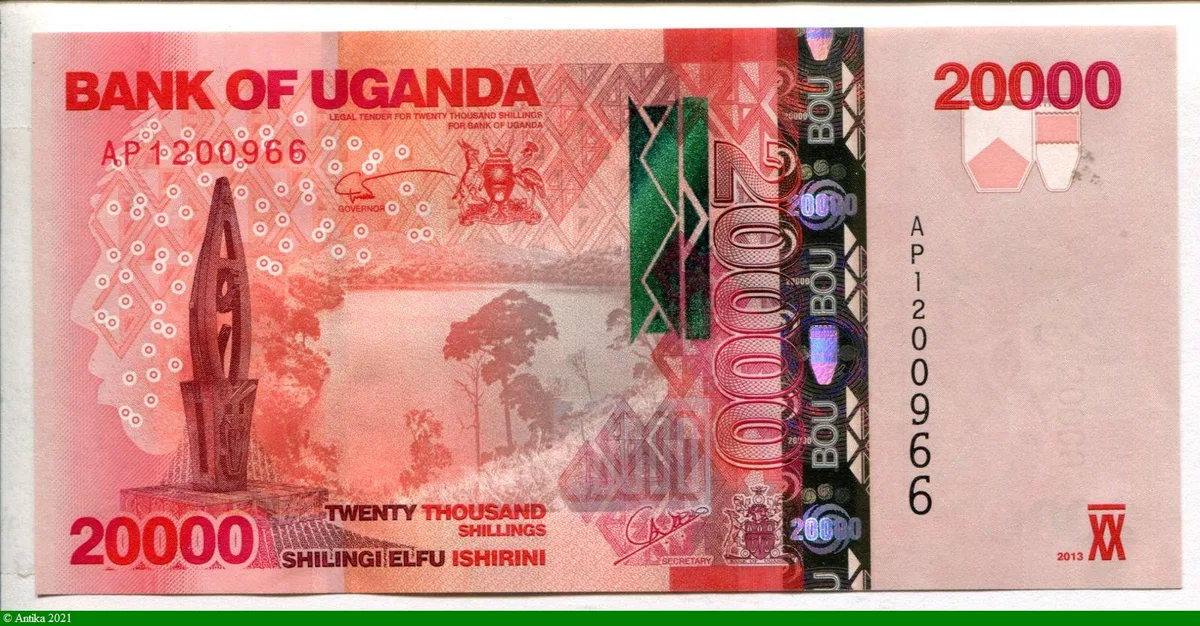 20 000 Shillings Paysage & Buffles