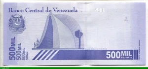 500 000 Bolivares Simon Bolivar & Mausolé * * * Superbe Billet NEW