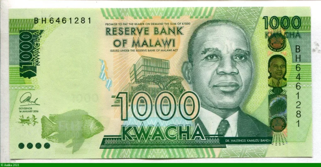 1000 Kwacha H.K.Banda * * * *