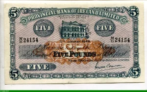 5 Pounds Provincial Bank of Irland Limited