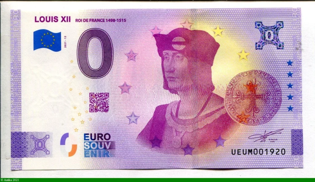 0 Euro Souvenir LOUIS XII * * * * * * * * * * *