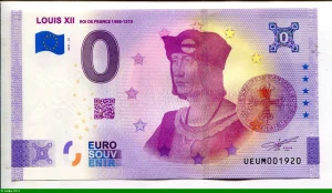 0 Euro Souvenir LOUIS XII * * * * * * * * * * *