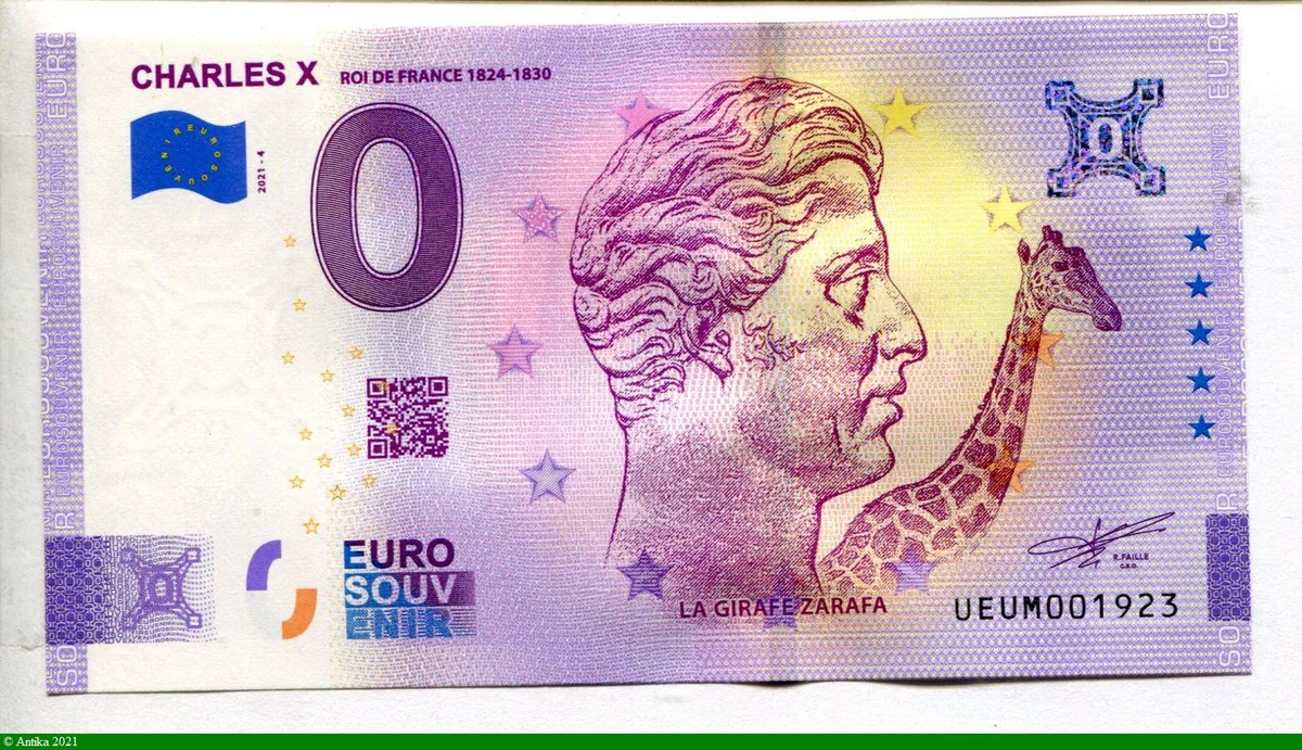0 Euro Souvenir CHARLES X * * * * * * * * * * * * * * * * * * *