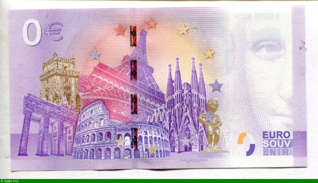 0 Euro Souvenir LOUIS XVIII * * * * * * * * * * * * * * * * * *