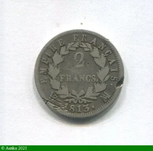2 FRANCS NAP EMP revers EMPIRE