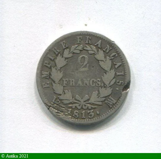 2 FRANCS NAP EMP revers EMPIRE