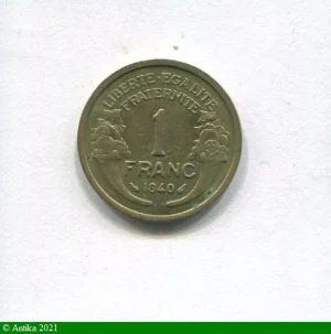 1 FRANC MORLON Bronze-Alu