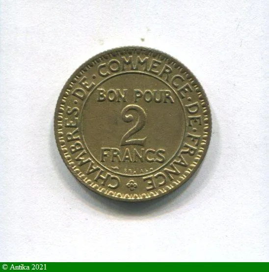 2 FRANCS CHAMBRE DE COMMERCE