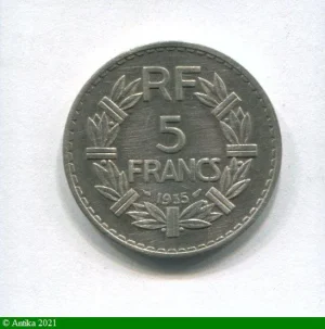 5 FRANCS LAVRILLIER Nickel