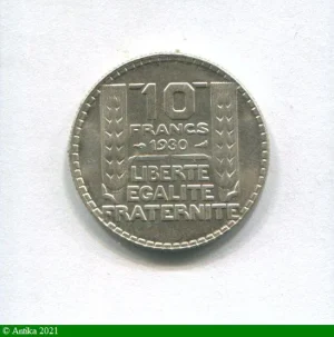 10 FRANCS TURIN Argent