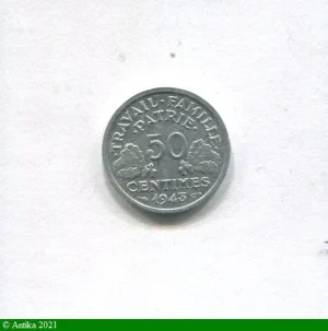 50 CENTIMES BAZOR Aluminium