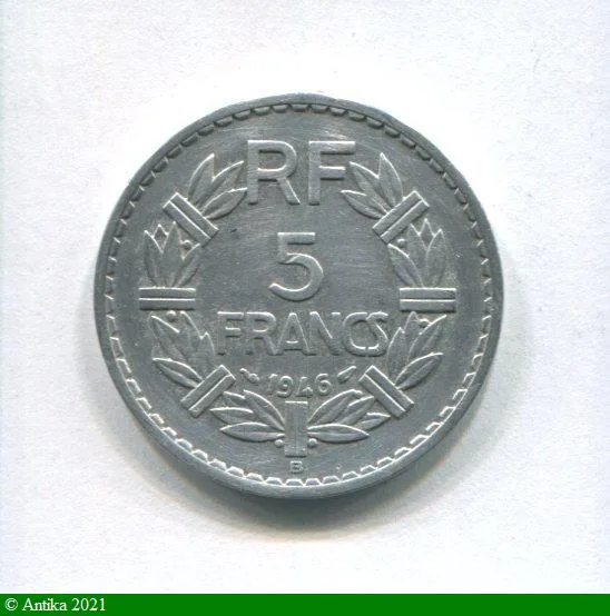 5 FRANCS LAVRILLIER Aluminium
