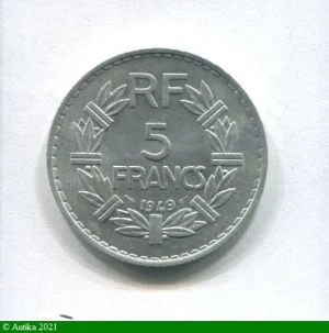 5 FRANCS LAVRILLIER Aluminium