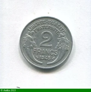 2 FRANCS MORLON Aluminium