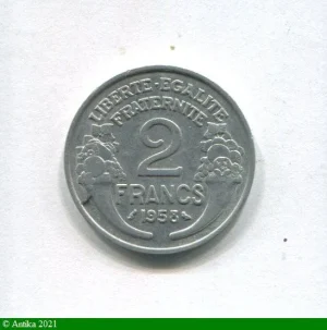 2 FRANCS MORLON Aluminium