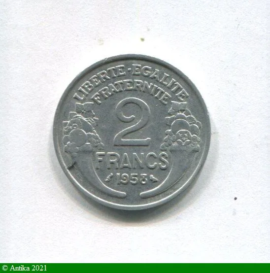 2 FRANCS MORLON Aluminium
