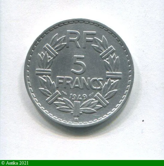 5 FRANCS LAVRILLIER Aluminium
