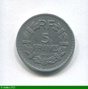 5 FRANCS LAVRILLIER Aluminium