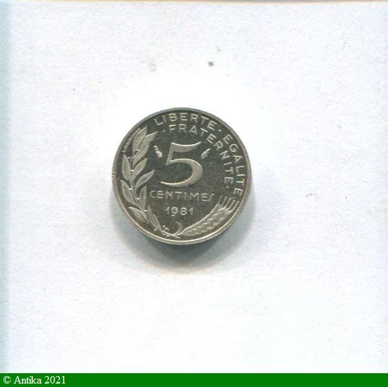 5 CENTIMES MARIANNE Argent