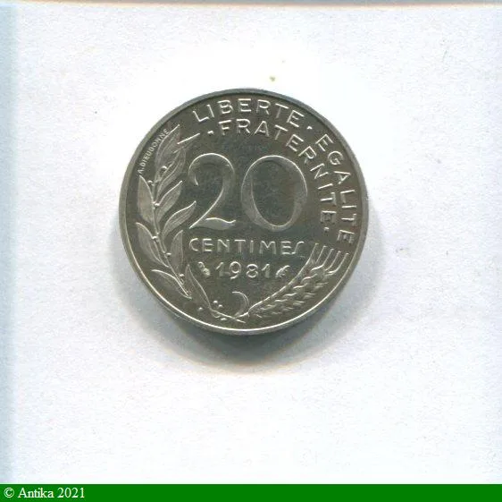 20 CENTIMES MARIANNE Argent