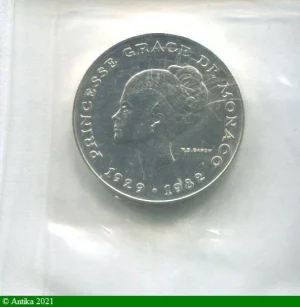 10 FRANCS ESSAI Argent PRINCESSE GRACE