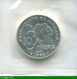 10 FRANCS ESSAI Argent PRINCESSE GRACE