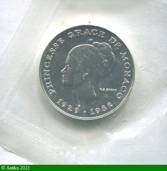 10 FRANCS ESSAI Argent PRINCESSE GRACE