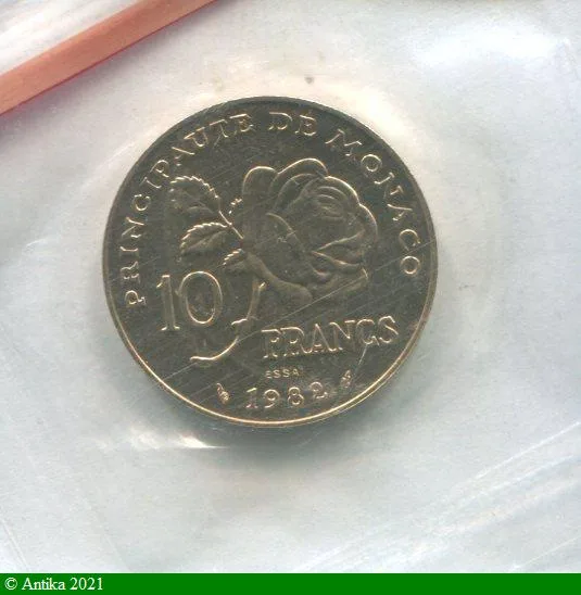 10 FRANCS ESSAI Cupro-Nickel PRINCESSE GRACE